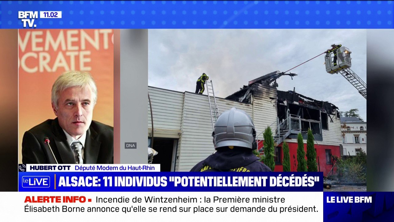 Incendie en Alsace: "Les pompiers sont très nombreux, pas loin de 80 et plus de 40 gendarmes sont mobilisés", déclare Hubert Ott, député Modem du Haut-Rhin