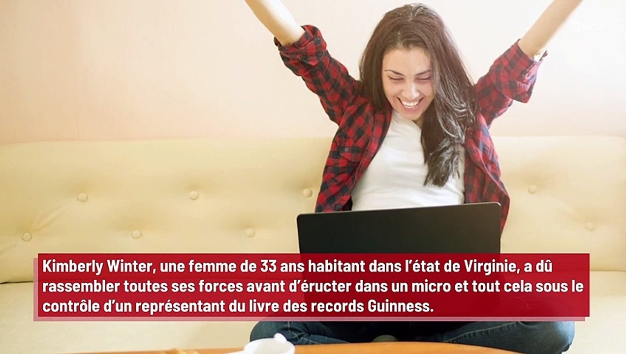 Frau bricht den Rekord für den längsten Rülpser