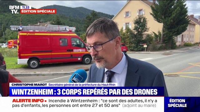 Incendie en Alsace: Une personne est en urgence relative , annonce la préfecture du Haut-Rhin