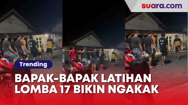 Momen Bapak-Bapak Latihan Lomba 17-an ini Bikin Ngakak, Warganet: Jokes Bapak-bapak Engga Pernah Gagal