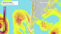 El temporal de viento y lluvias será intenso en el sur de Chile