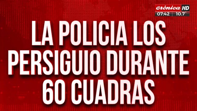 Policía persiguió durante 60 cuadras a dos delincuentes en Rosario: fueron detenidos