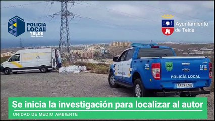 La Policía Local expedienta a una empresa por verter 2.100 kilos de escombros en Jinámar