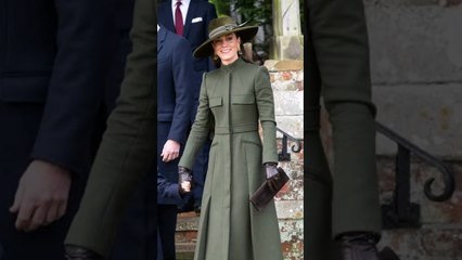 Kate's stunning outfit comes just weeks after she stepped out in another green Alexander McQueen