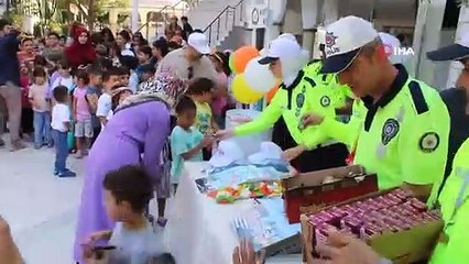 Kuran kursu öğrencileri trafik kurallarını öğrendi