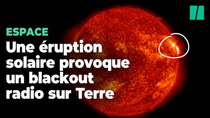 Cette éruption solaire a brouillé les signaux radio en Amérique du nord