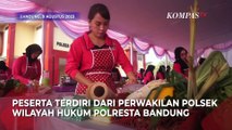 Seru! Puluhan Istri Polisi Ikut Lomba Masak di Polresta Bandung