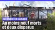 Incendie d'un gîte en Alsace : Au moins neuf morts et deux disparus