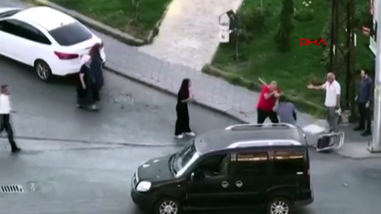 Keçiören'de trafik kazası sonrası çıkan kavga cep telefonu kamerasına yansıdı