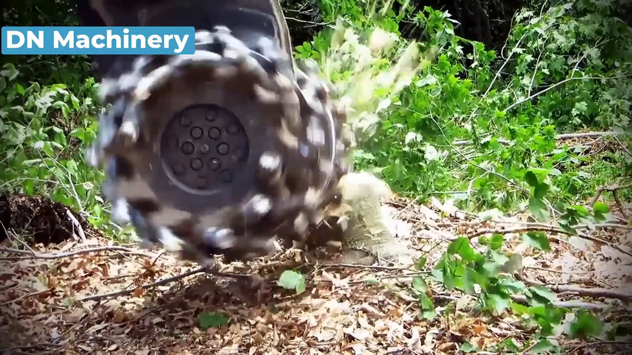 Extreme Fast Tree Stump Grinder Modern Technology, Intelligent Forestry Equipment and Mega Machines--#5