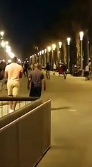 Pelea masiva en el Port Olímpic