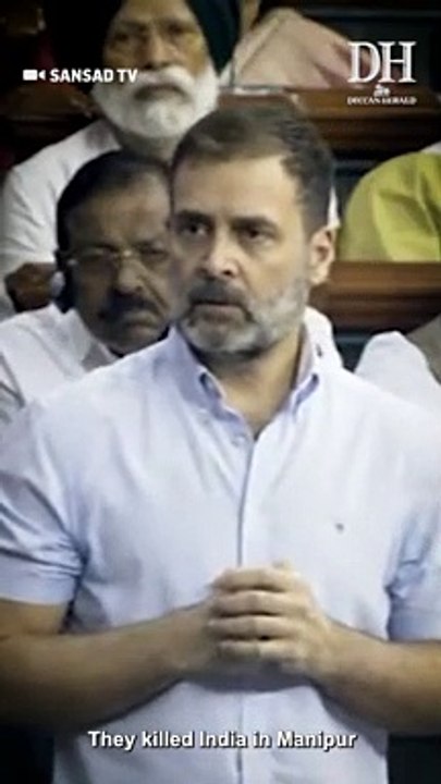 ‘Murdered India in Manipur’ | Watch Rahul Gandhi's attack on Modi government
