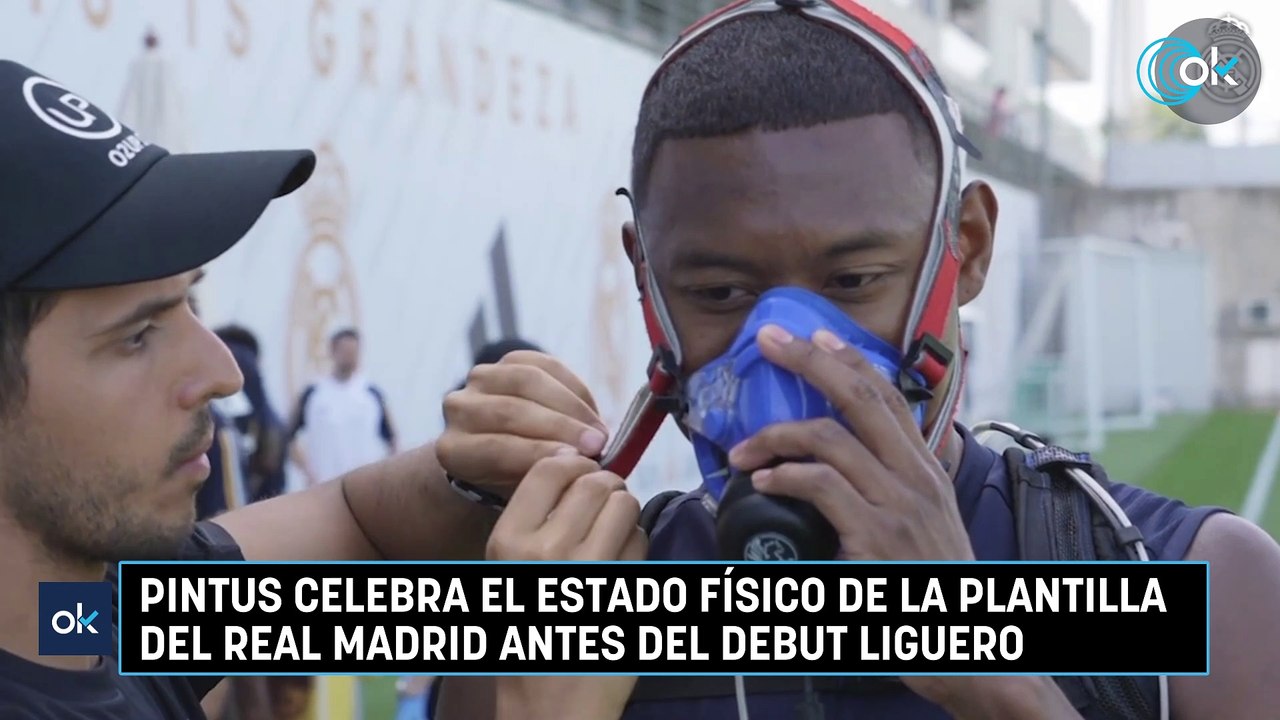Pintus celebra el estado físico de la plantilla del Real Madrid antes del debut liguero