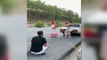 Demande en mariage extraordinaire d'un jeune homme battu dans la circulation