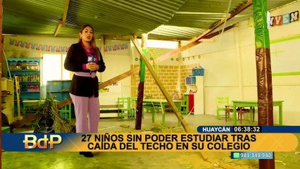 Ate Vitarte: aula colapsa y 27 niños se quedan sin un lugar donde estudiar