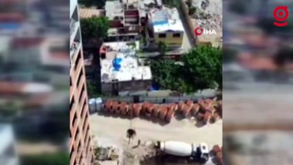 İzmir’de akılalmaz olay: Vincin beton kovasında işçi taşıdı