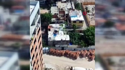 İzmir'de akıl almaz olay: Vincin beton kovasında işçi taşıdı