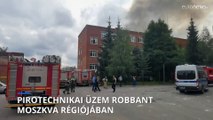 Hatalmas és még  felderítetlen robbanás történt egy Moszkva melletti hadiüzemben