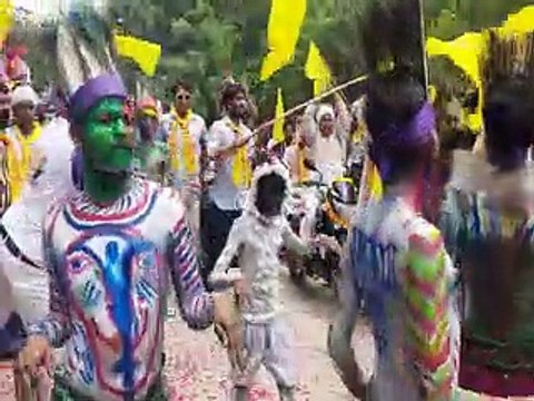 रैली में बरसा आदिवासी संस्कृति का रंग, लोक कलाकारों ने किया नृत्य-video