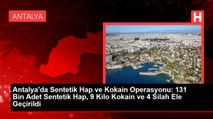 Antalya'da Sentetik Hap ve Kokain Operasyonu: 131 Bin Adet Sentetik Hap, 9 Kilo Kokain ve 4 Silah Ele Geçirildi