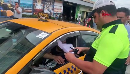 Taksiciye para cezası kesildi, tehditler savurunca gözaltına alındı