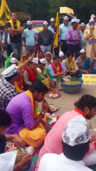 आम आदमी पार्टी का विधायक आवास घेराव अभियान जारी स्थानीय मुद्दों पर