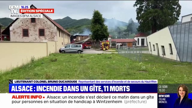 Incendie à Wintzenheim: Dix corps sont bien présents, on recherche encore le onzième , indique le lieutenant-colonel Bruno Ducarouge (services d'incendie et de secours du Haut-Rhin)