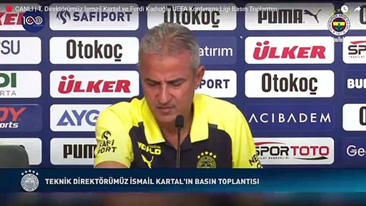 L'image qui a marqué la conférence de presse d'İsmail Kartal ! Tout le monde commente la même chose.