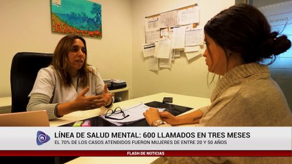 LÍNEA DE SALUD MENTAL, 600 LLAMADOS EN TRES MESES