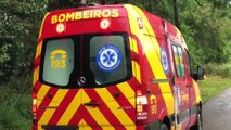 Bombeiros atendem vítima de acidente às margens da BR-277