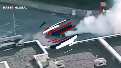 Ankara’da trafik magandası kamerada! Mahalleli sesten ve dumandan rahatsız oldu