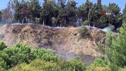 Aytepe mesire alanındaki yangın büyümeden söndürüldü