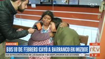 Bus cayó a un barranco Mizque: Familiares recogieron cuerpos de los fallecidos