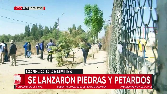 Fogatas, petardos y piedras en el enfrentamiento entre Tiquipaya y Colcapirhua