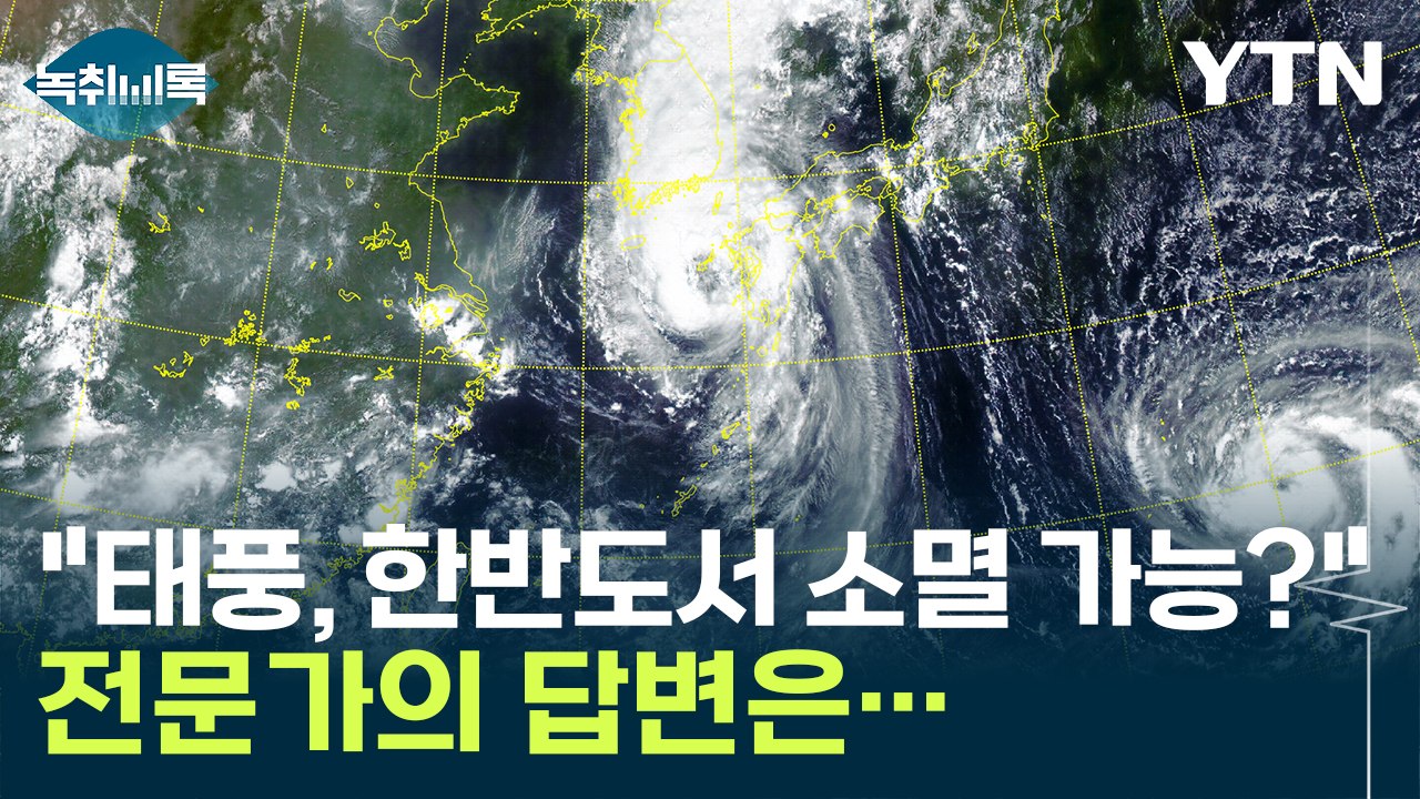 "태풍, 한반도 종단 중 소멸 가능성?" 전문가의 답변은... [Y녹취록] / YTN