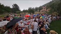 La tormenta suspende el concierto de la Banda de Soria en San Prudencio