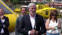 Fernando Clavijo presenta los nuevos helicópteros de extinción de incendios en La Palma