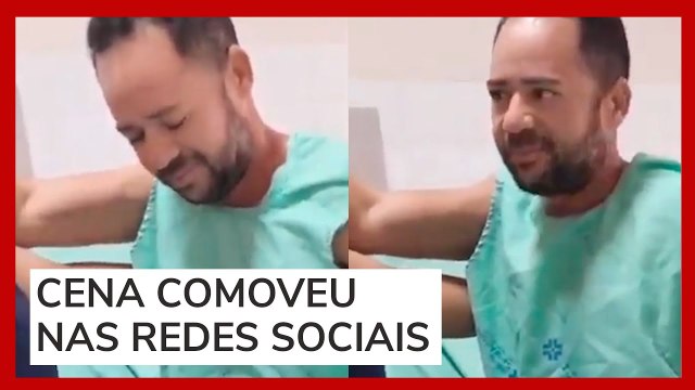 Aluno atingido por aparelho em academia no Ceará senta pela 1ª vez após cirurgia