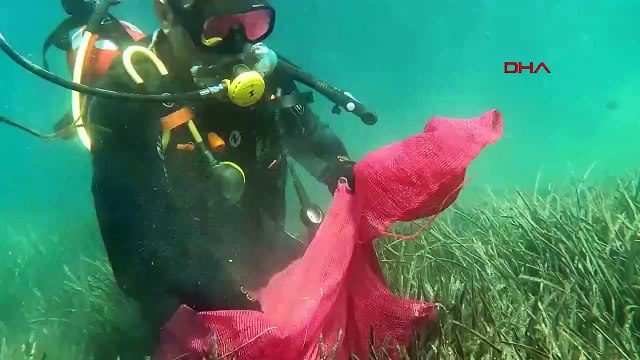 128 kilogrammes de déchets ont été collectés lors du nettoyage des fonds marins à Bodrum