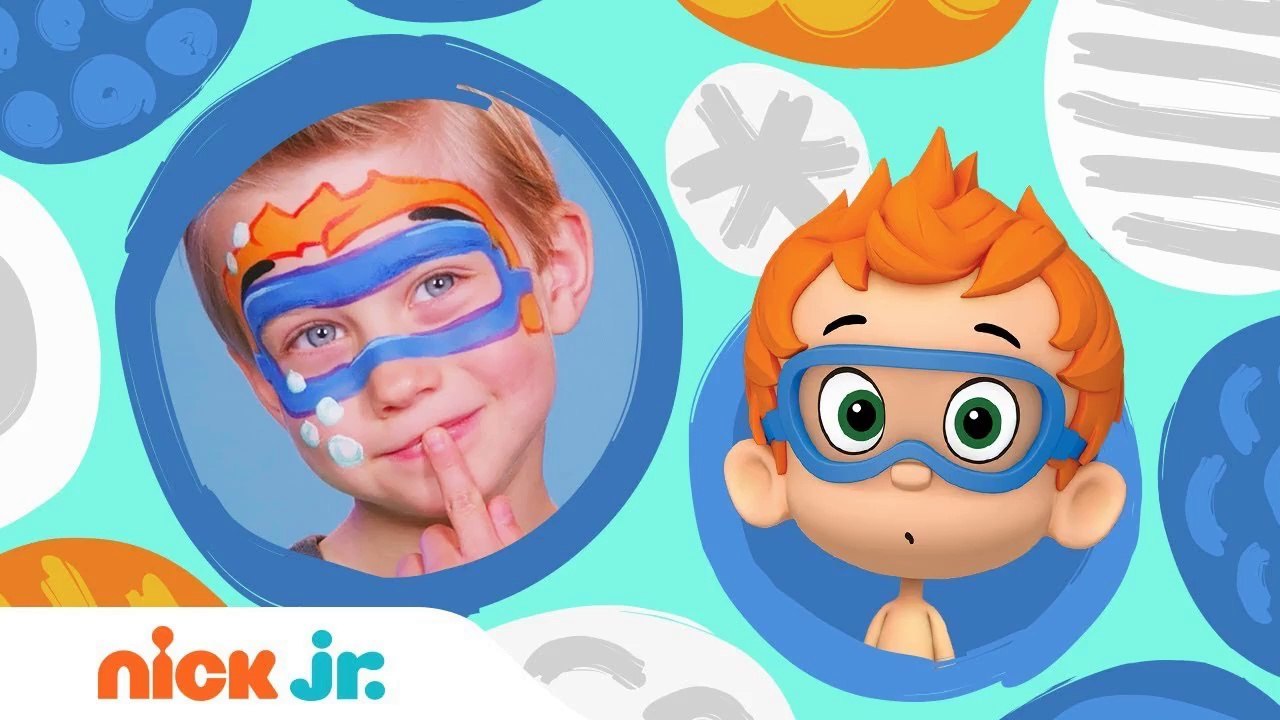 DIY Halloween Face Painting w_ Bubble Guppies  Stay Home #WithMe Arts + Crafts Bubble Guppies