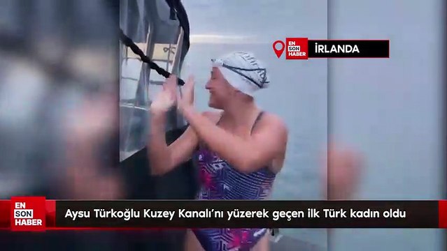 Aysu Türkoğlu Kuzey Kanalı'nı yüzerek geçen ilk Türk kadın oldu