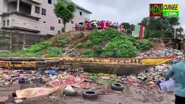 Fortes pluies à conakry : Amadou Camara emportér par les eaux de pluie à Dabondi