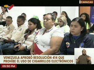Caracas | SUNAD realiza coloquio para concientizar sobre el daño de los cigarrillos electrónicos