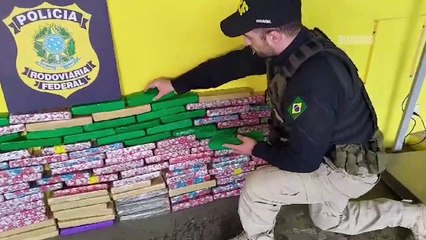 Flagra: motorista de aplicativo trazia menina de 15 anos e 125 kg de maconha pra BC