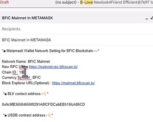 Add BFIC Mainnet In MetaMask