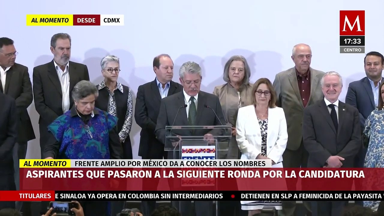 Frente Amplio por México anuncia a quienes pasaron a la siguiente ronda para ser candidatos