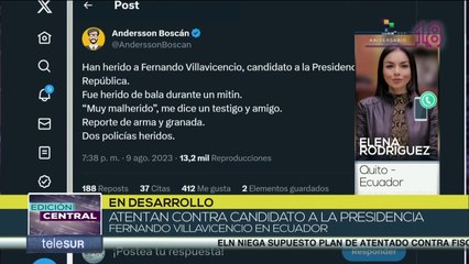 Edición Central 09-08: En Ecuador asesinan al candidato presidencial Fernando Villavicencio