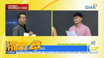 UH University - Read my mind challenge kasama si Melbourne Javier | Unang Hirit