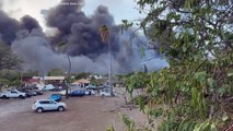 تصاویر هوایی از آتش‌سوزی‌ «بی‌سابقه» در هاوایی؛ دست‌کم ۶ نفر جان باختند