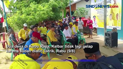 Horee!! 2 Desa di Kubu Raya Dialiri Listrik setelah Puluhan tahun Gelap Gulita